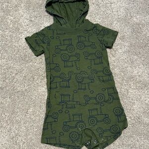 Carter's Green Tractor Print Bodysuit